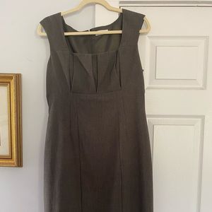 Calvin Klein dark green sheath dress